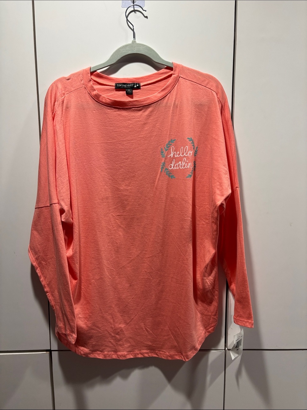 living doll Coral Crewneck Tee